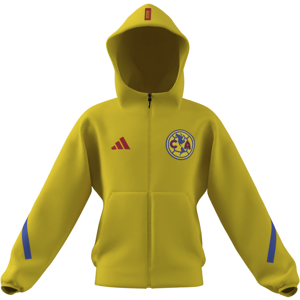 adidas Club America Z.N.E. Anthem Soccer Jacket - Yellow - Best Buy Soccer