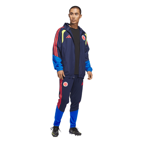adidas Colombia 26 Tiro All Weather Men's Soccer Jacket - Blue - Best Buy Soccer