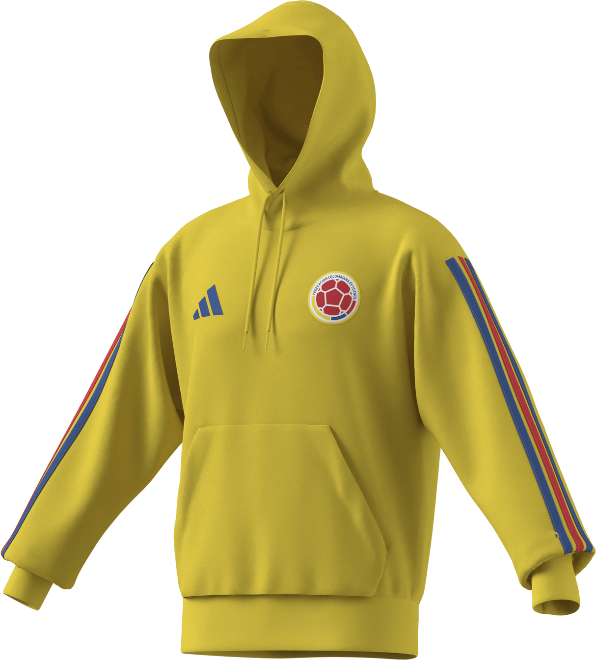 adidas Colombia DNA Soccer Fleece Hoodie - Yellow - Best Buy Soccer
