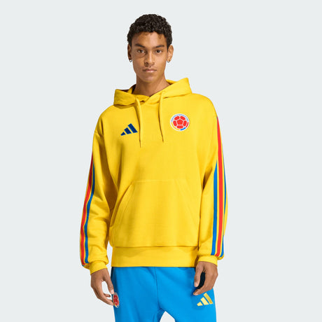 adidas Colombia DNA Soccer Fleece Hoodie - Yellow - Best Buy Soccer
