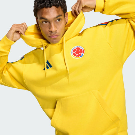 adidas Colombia DNA Soccer Fleece Hoodie - Yellow - Best Buy Soccer