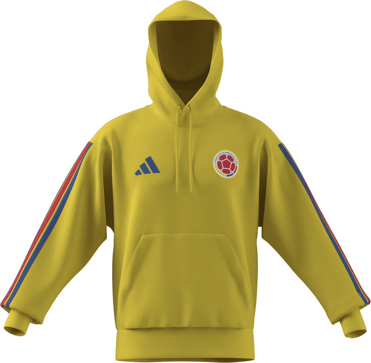 adidas Colombia DNA Soccer Fleece Hoodie - Yellow - Best Buy Soccer