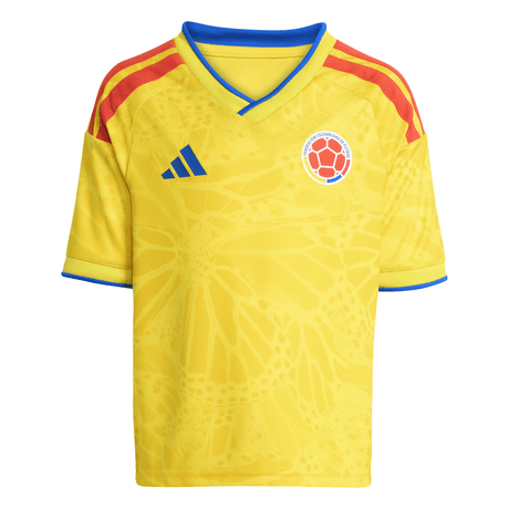 adidas Colombia Home Youth Soccer Mini Kit 26 - Yellow/Blue - Best Buy Soccer