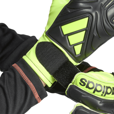 adidas Copa Club Goalkeeper Gloves Youth Black/Lemon - Best Buy Soccer