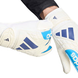 adidas Copa Club Youth Goalkeeper Soccer Gloves - White/Blue - Best Buy Soccer