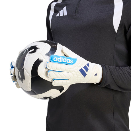 adidas Copa Club Youth Goalkeeper Soccer Gloves - White/Blue - Best Buy Soccer