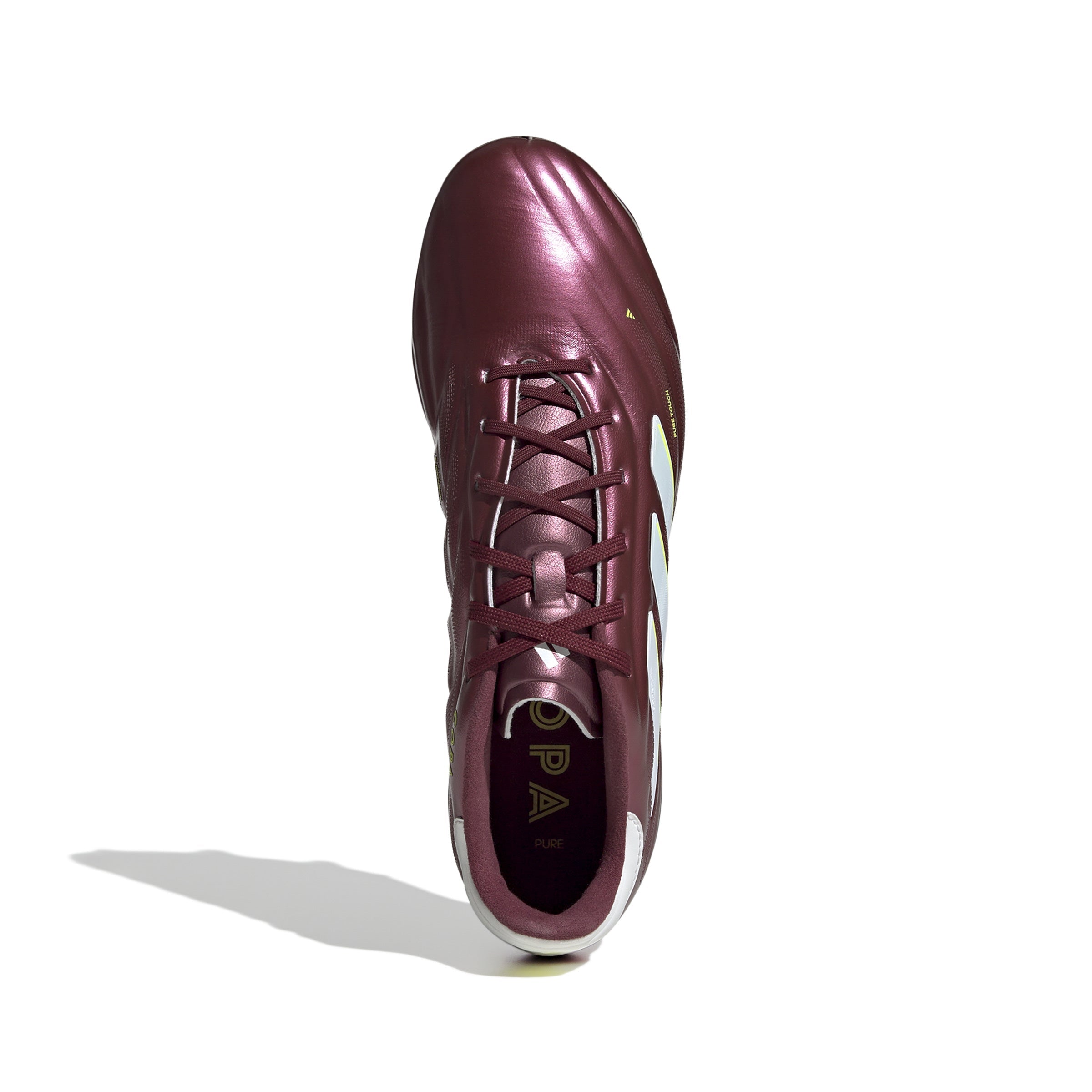 adidas Copa Pure 2 Elite FG Firm Ground Soccer Cleats - Shadow Red/White/Solar Yellow - Best Buy Soccer