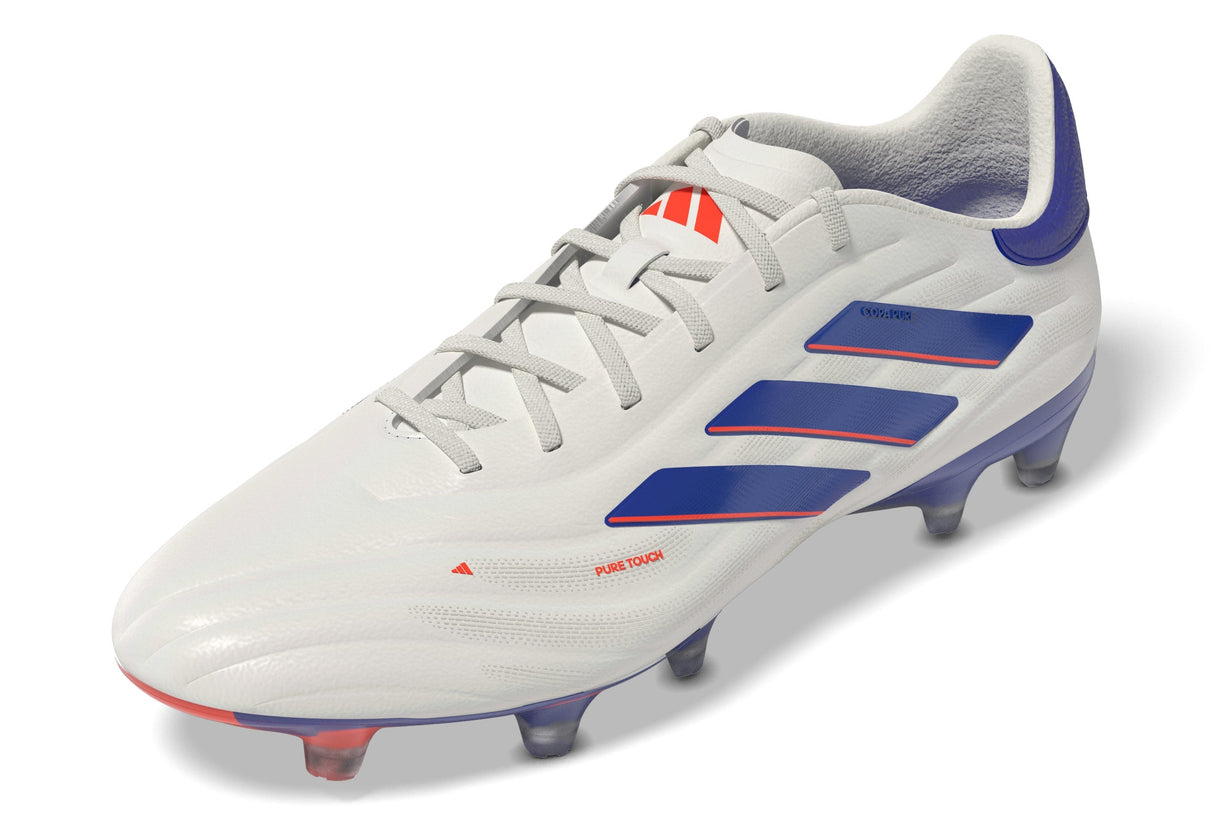 adidas Copa Pure 2 Elite FG Firm Ground Soccer Cleats - White/Lucid Blue/Solar Red - Best Buy Soccer