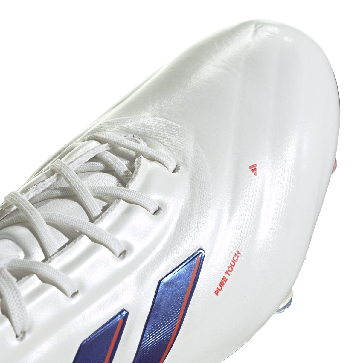 adidas Copa Pure 2 Elite FG Firm Ground Soccer Cleats - White/Lucid Blue/Solar Red - Best Buy Soccer