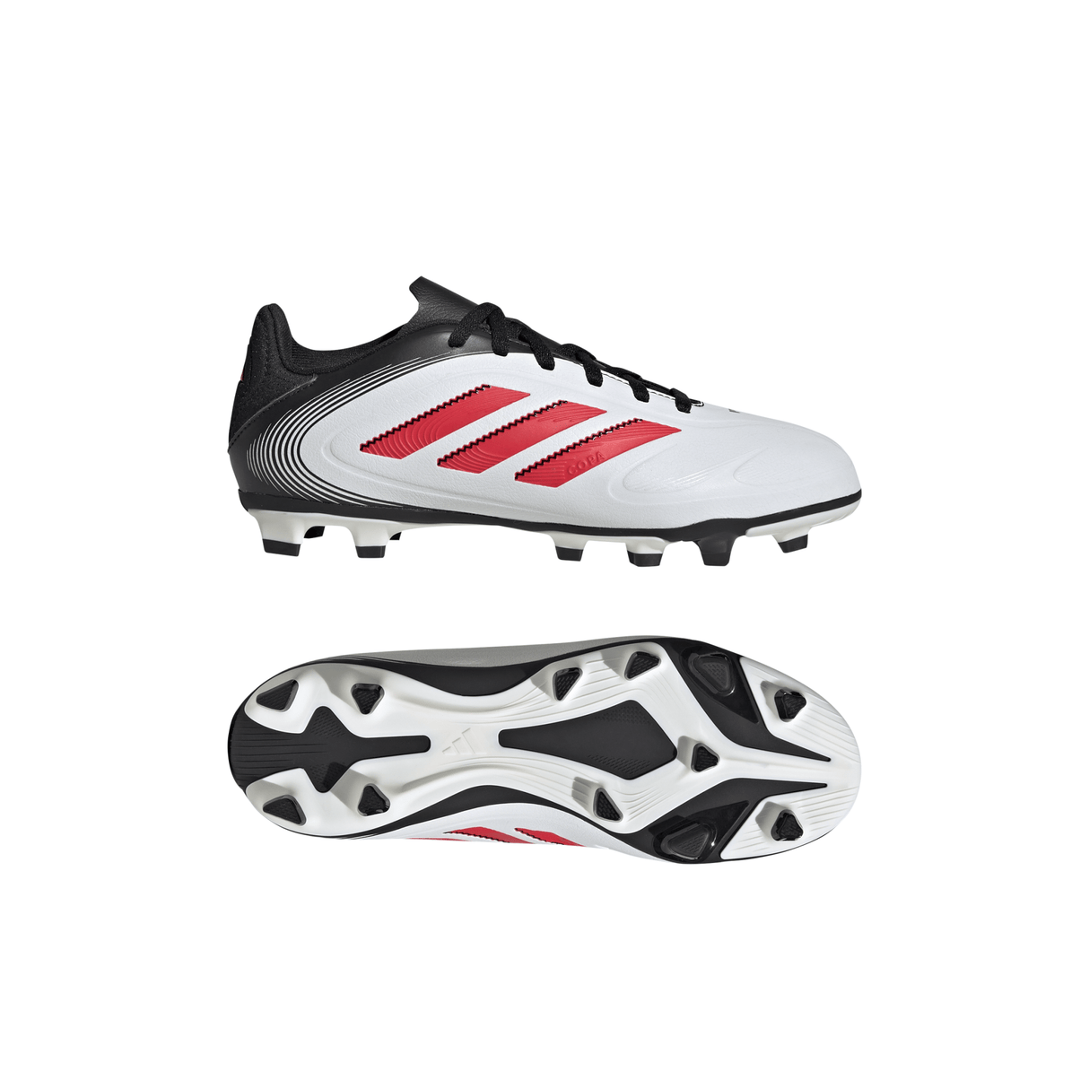 adidas Copa Pure 3 Club Firm/Multi - Ground Boots Junior White/Red/Black - Best Buy Soccer