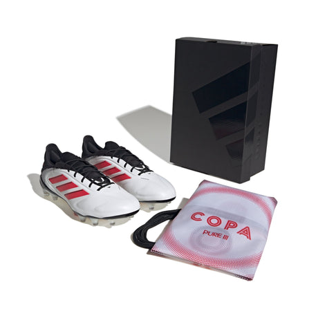 adidas Copa Pure 3 Elite FG Firm Ground Boots White/Red - Best Buy Soccer