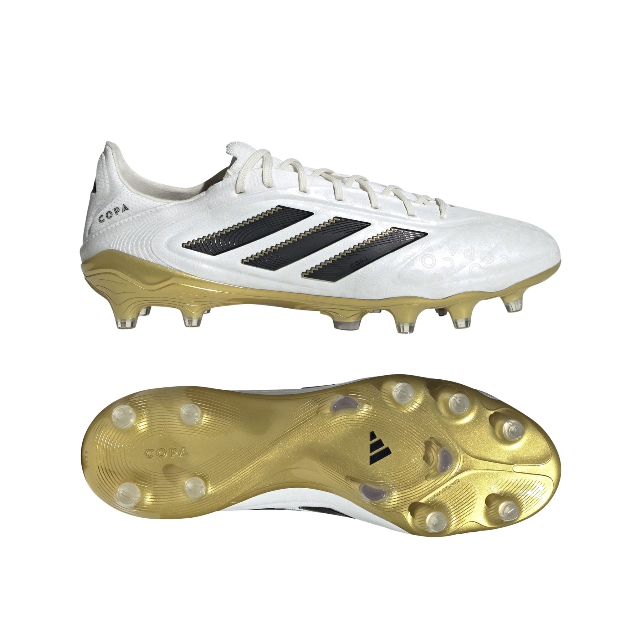 adidas Copa Pure 3 Elite Firm Ground Boots White/Black/Gold - Best Buy Soccer