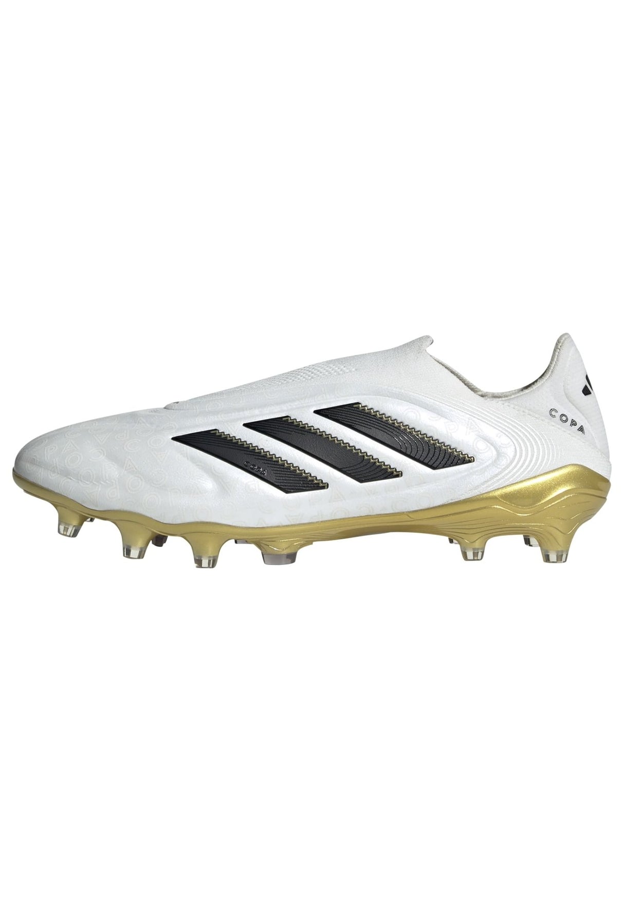 adidas Copa Pure 3 Elite Laceless Firm Ground Boots White/Black/Gold - Best Buy Soccer