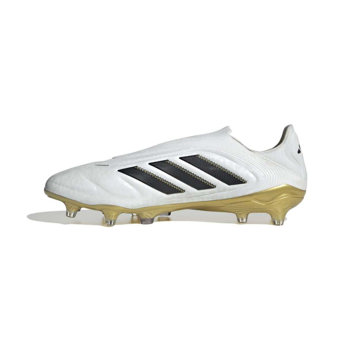 adidas Copa Pure 3 Elite Laceless Firm Ground Boots White/Black/Gold - Best Buy Soccer