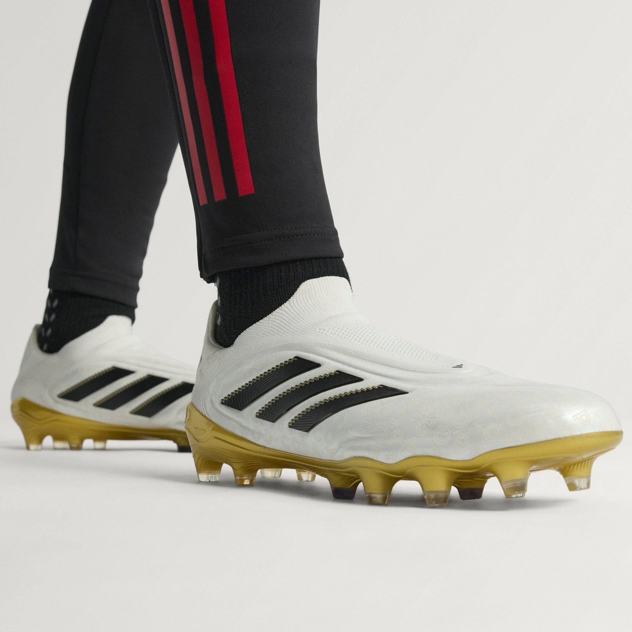 adidas Copa Pure 3 Elite Laceless Firm Ground Boots White/Black/Gold - Best Buy Soccer