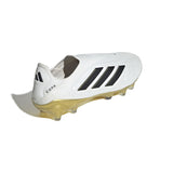 adidas Copa Pure 3 Elite Laceless Firm Ground Boots White/Black/Gold - Best Buy Soccer