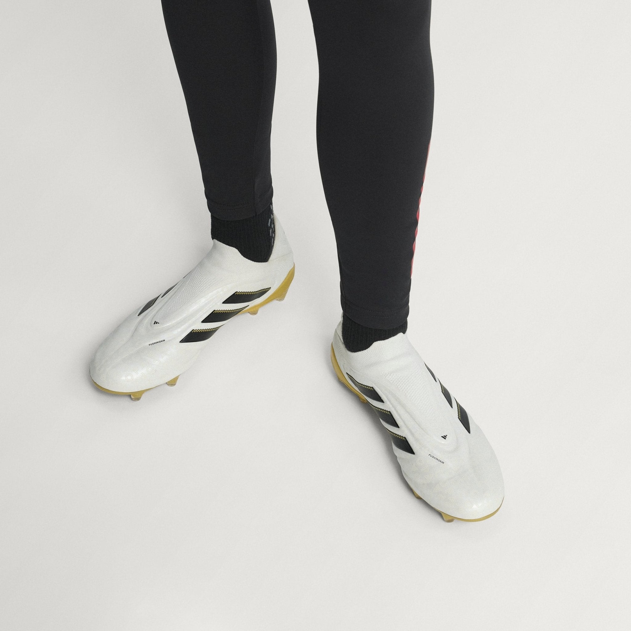adidas Copa Pure 3 Elite Laceless Firm Ground Boots White/Black/Gold - Best Buy Soccer