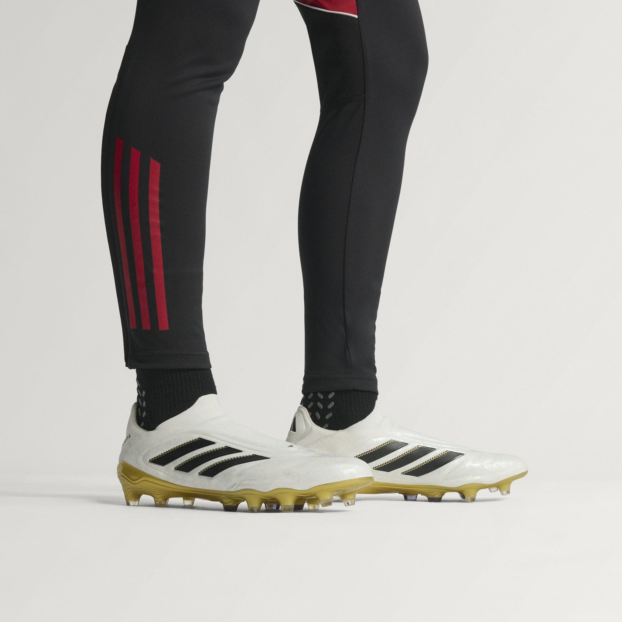 adidas Copa Pure 3 Elite Laceless Firm Ground Boots White/Black/Gold - Best Buy Soccer