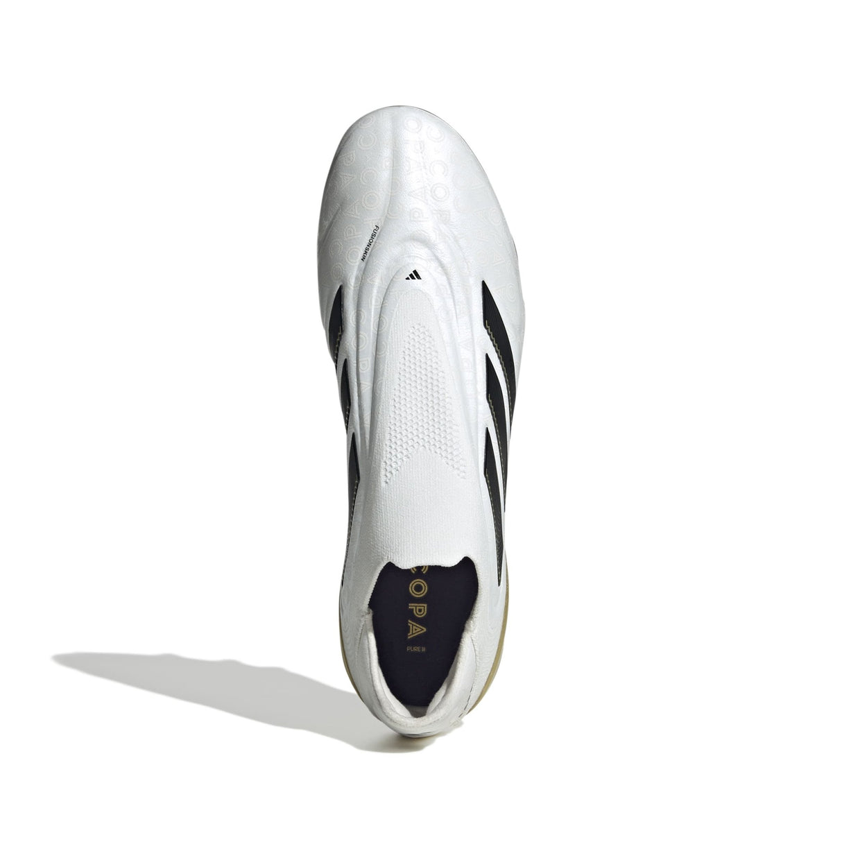 adidas Copa Pure 3 Elite Laceless Firm Ground Boots White/Black/Gold - Best Buy Soccer