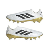 adidas Copa Pure 3 Elite Laceless Firm Ground Boots White/Black/Gold - Best Buy Soccer
