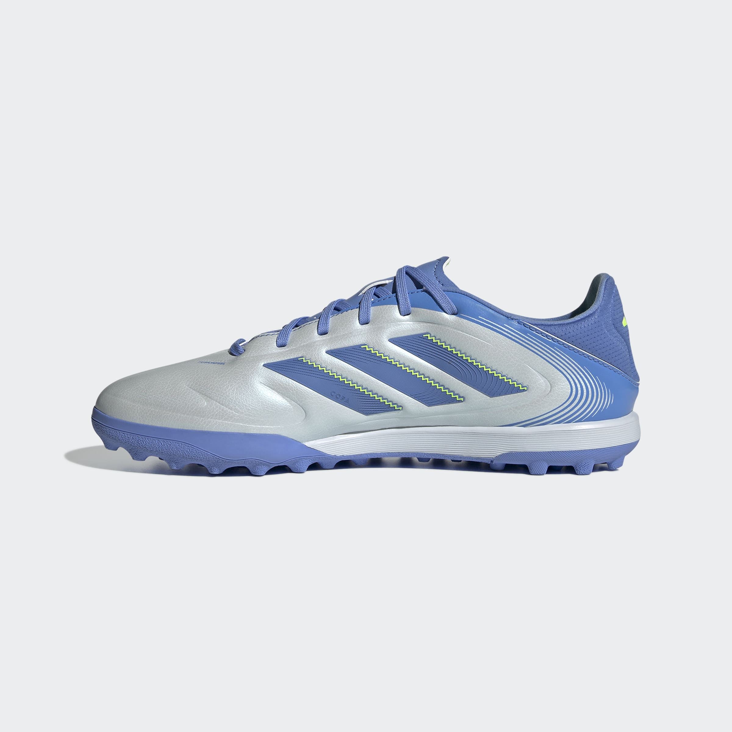 adidas Copa Pure 3 League Turf Soccer Cleats - Halo Blue/Blue Fusion/Lucid Lemon - Best Buy Soccer