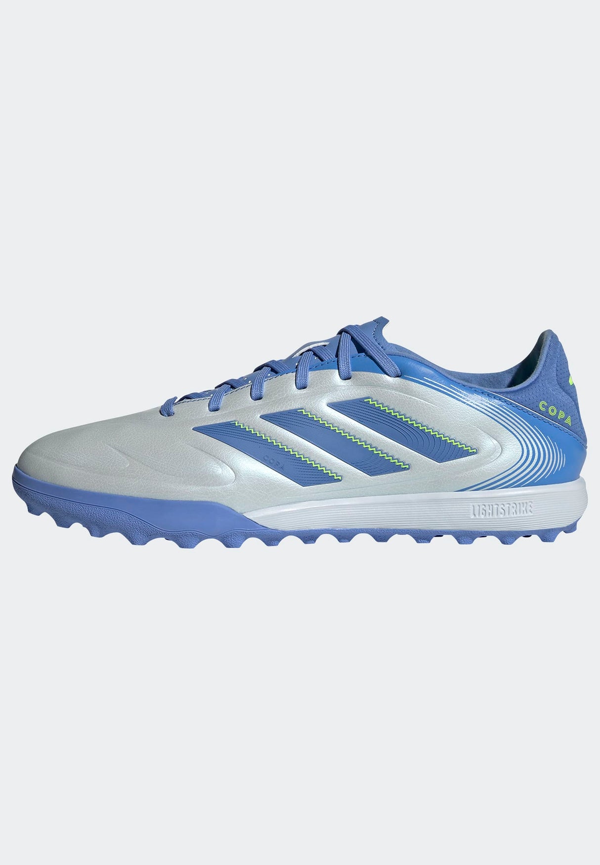 adidas Copa Pure 3 League Turf Soccer Cleats - Halo Blue/Blue Fusion/Lucid Lemon - Best Buy Soccer