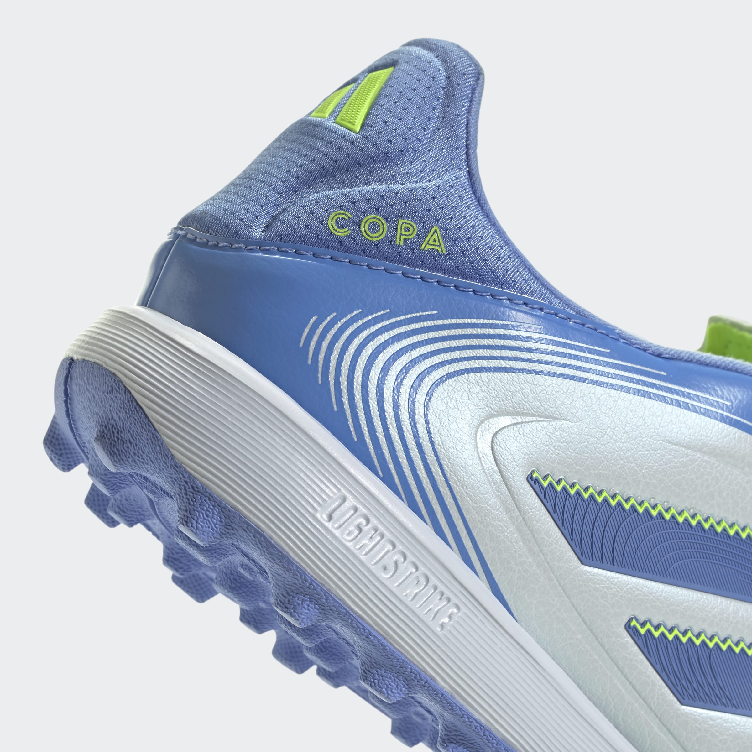 adidas Copa Pure 3 League Turf Soccer Cleats - Halo Blue/Blue Fusion/Lucid Lemon - Best Buy Soccer