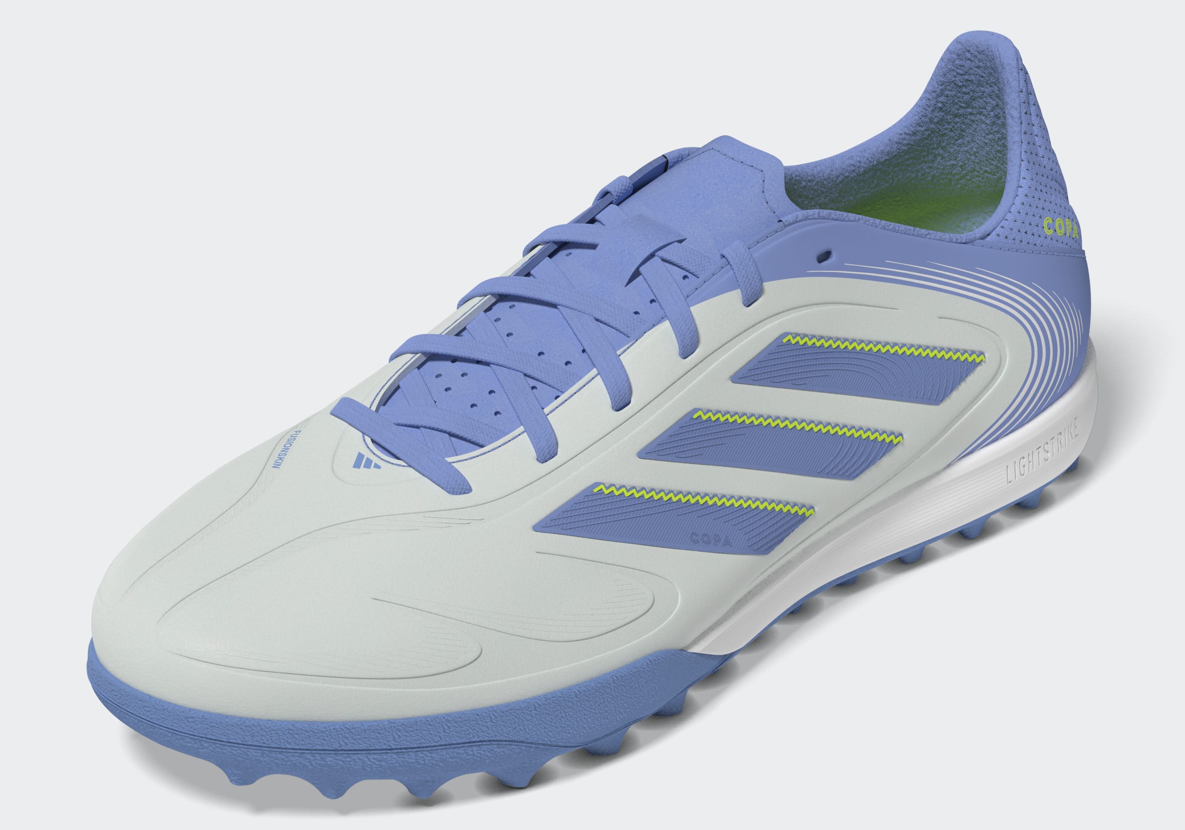 adidas Copa Pure 3 League Turf Soccer Cleats - Halo Blue/Blue Fusion/Lucid Lemon - Best Buy Soccer