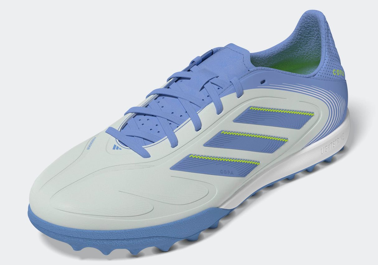adidas Copa Pure 3 League Turf Soccer Cleats - Halo Blue/Blue Fusion/Lucid Lemon - Best Buy Soccer