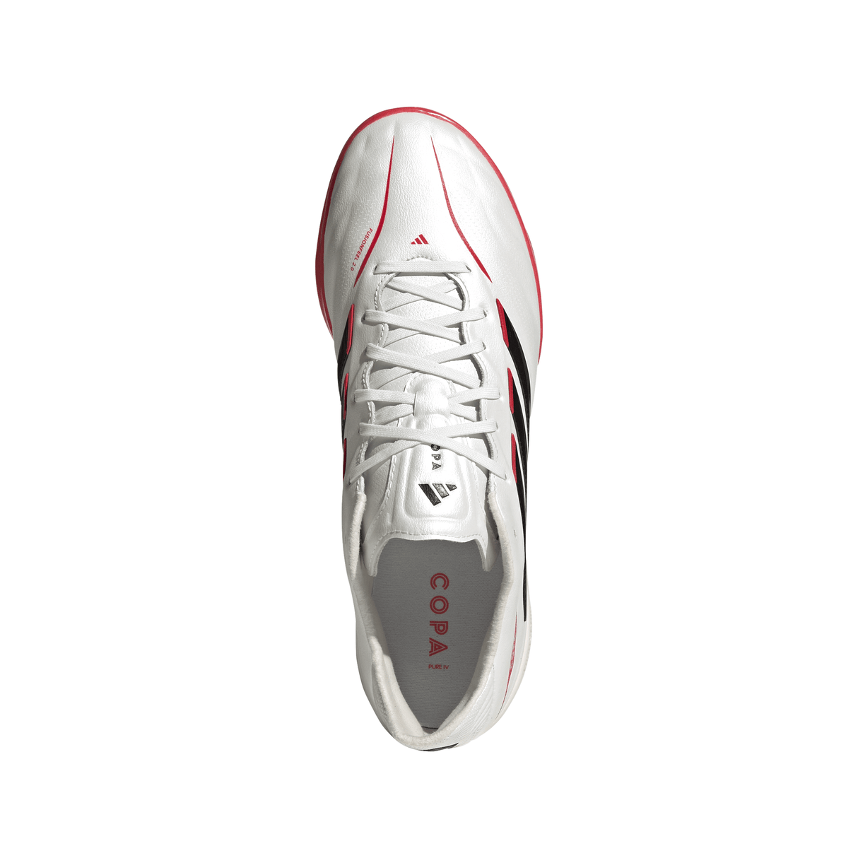 adidas Copa Pure IV Pro TF Turf Men´s Soccer Cleats - White/Black/Red - Best Buy Soccer