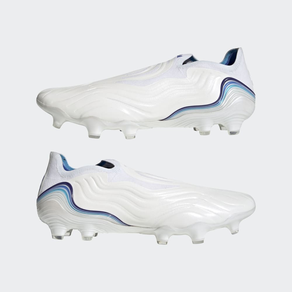 adidas Copa Sense+ FG Firm Ground Boots White/Blue - Best Buy Soccer