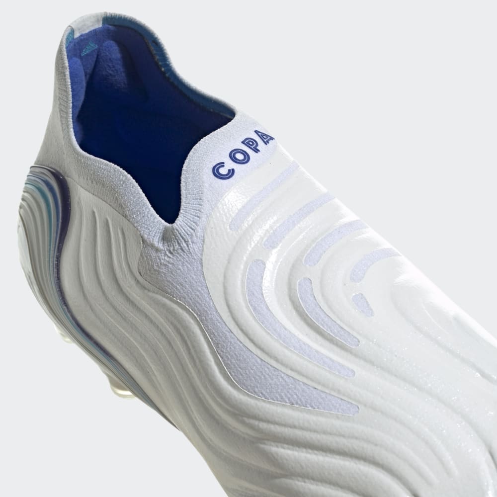 adidas Copa Sense+ FG Firm Ground Boots White/Blue - Best Buy Soccer