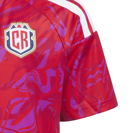 adidas Costa Rica Home Youth Soccer Jersey 26 - Red - Best Buy Soccer