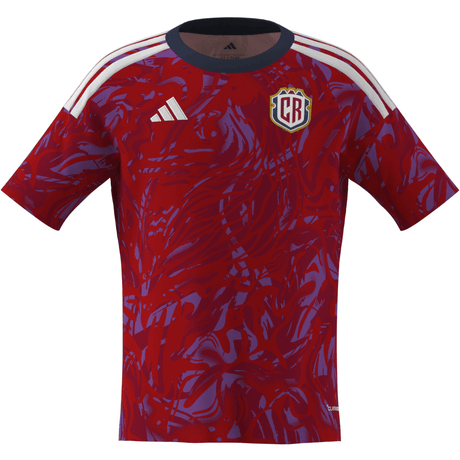 adidas Costa Rica Home Youth Soccer Jersey 26 - Red - Best Buy Soccer