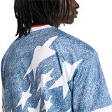 adidas Denim Graphic Soccer Jersey - White/Blue - Best Buy Soccer