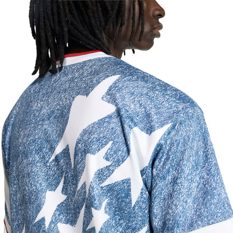 adidas Denim Graphic Soccer Jersey - White/Blue - Best Buy Soccer