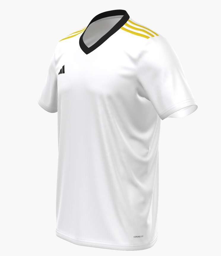 adidas Entrada 22 Custom Jersey White/Yellow - Best Buy Soccer
