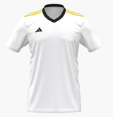 adidas Entrada 22 Custom Jersey White/Yellow - Best Buy Soccer