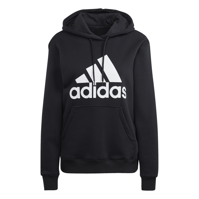adidas Essentials Big Logo Regular Fleece Women's Hoodies - Black/White - Best Buy Soccer