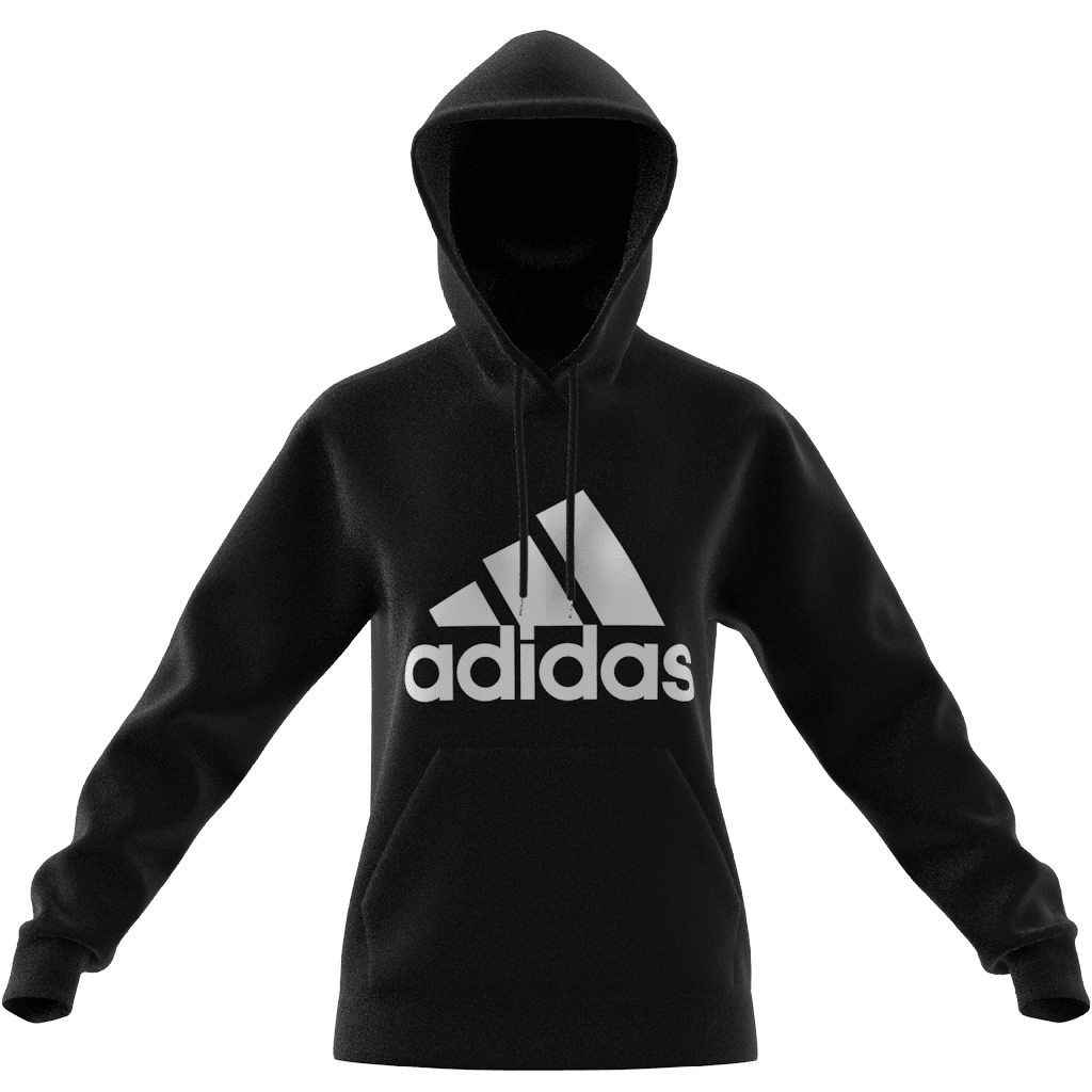 adidas Essentials Big Logo Regular Fleece Women's Hoodies - Black/White - Best Buy Soccer