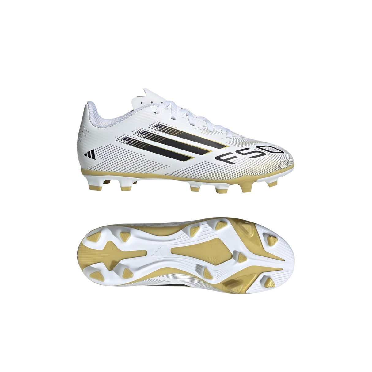 adidas F50 Club Firm/Multi - Ground Boots Kids White/Black - Best Buy Soccer