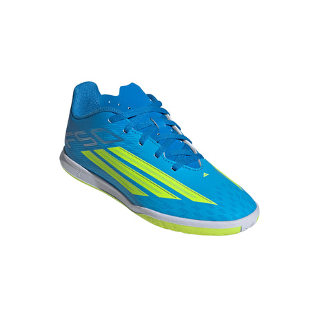 adidas F50 Club IN Indoor Youth Soccer Shoes - Blue/Yellow/Aqua - Best Buy Soccer