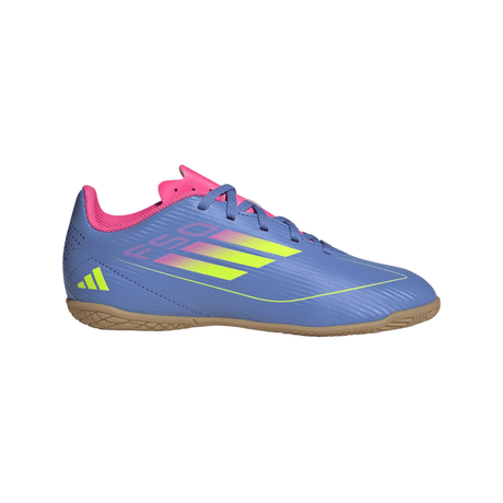 adidas F50 Club Indoor Boots Junior Blue/Lemon - Best Buy Soccer