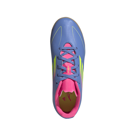 adidas F50 Club Indoor Boots Junior Blue/Lemon - Best Buy Soccer