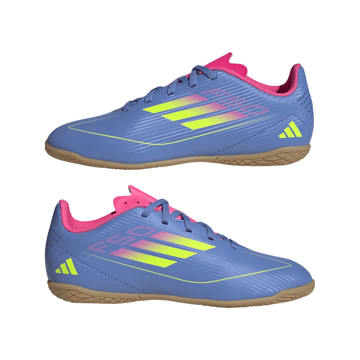 adidas F50 Club Indoor Boots Junior Blue/Lemon - Best Buy Soccer
