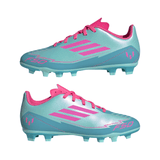 adidas F50 Club Messi Firm/Multi - Ground Boots Junior Aqua/Pink - Best Buy Soccer