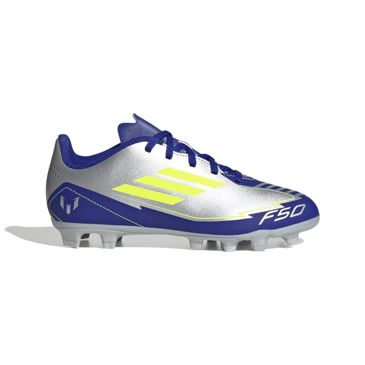 adidas F50 Club Messi Firm/Multi - Ground Boots Junior Silver - Best Buy Soccer