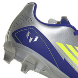 adidas F50 Club Messi Firm/Multi - Ground Boots Junior Silver - Best Buy Soccer