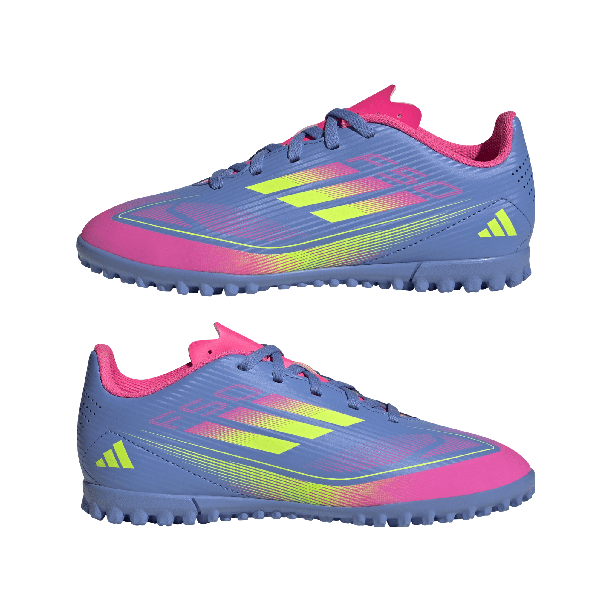 adidas F50 Club Turf Boots Junior Blue/Lemon - Best Buy Soccer