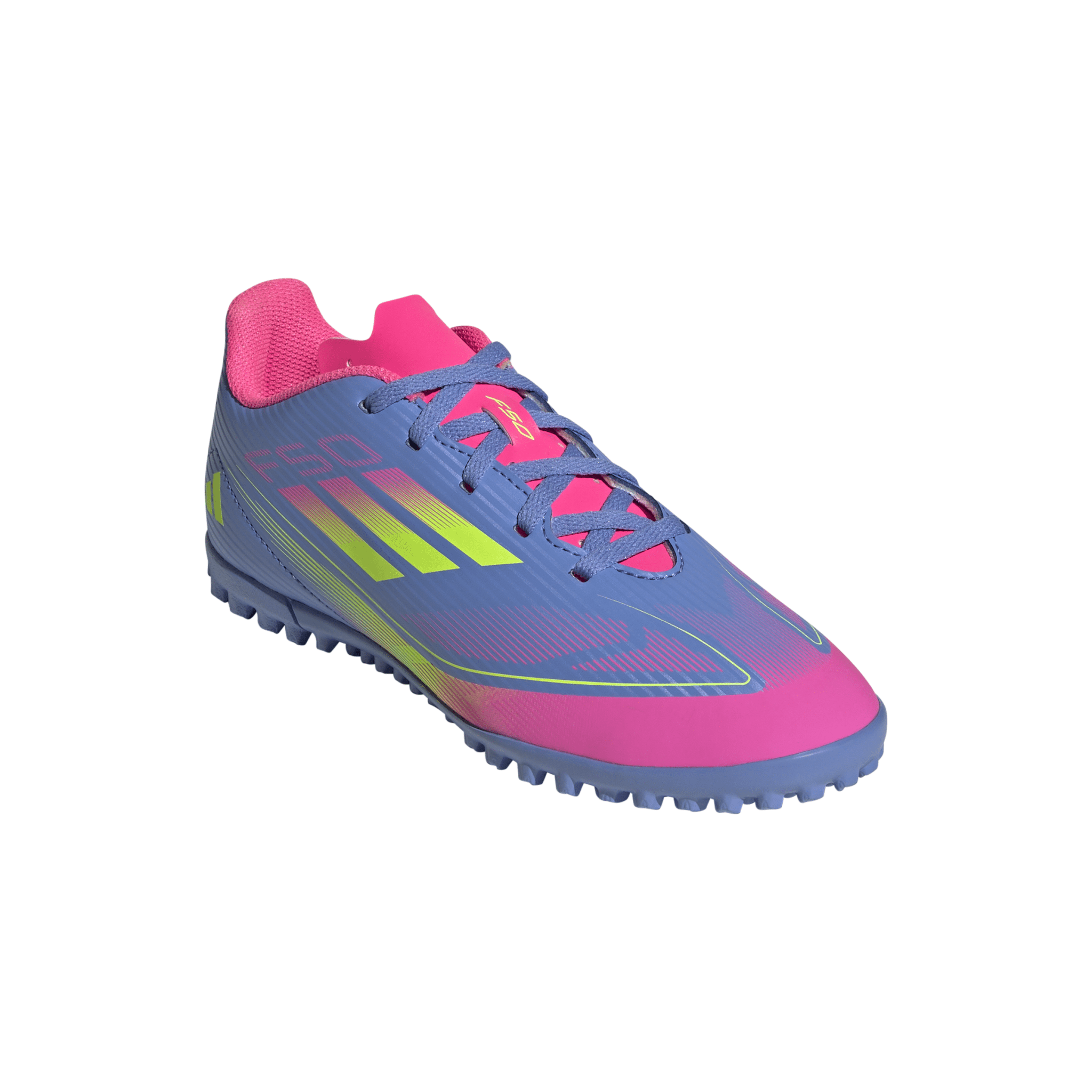 adidas F50 Club Turf Boots Junior Blue/Lemon - Best Buy Soccer